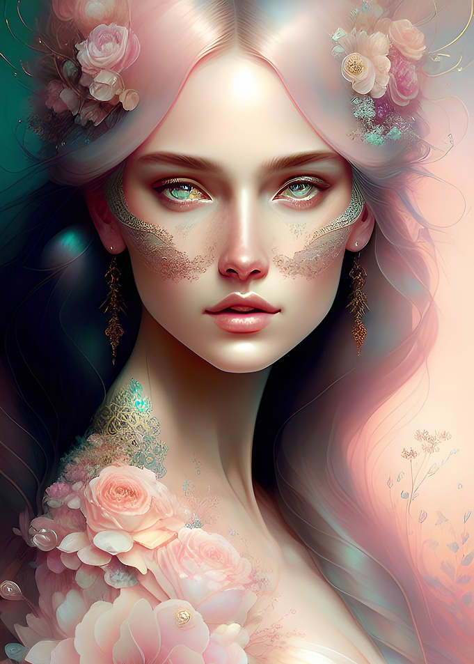 Flower in The Queen Hair