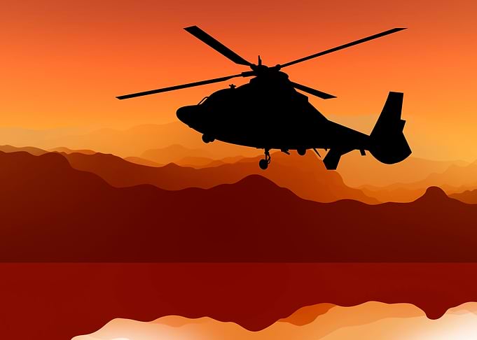 Helicopter on Sky