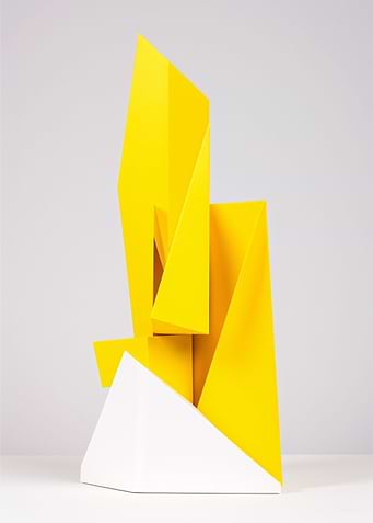Yellow White abstraction
