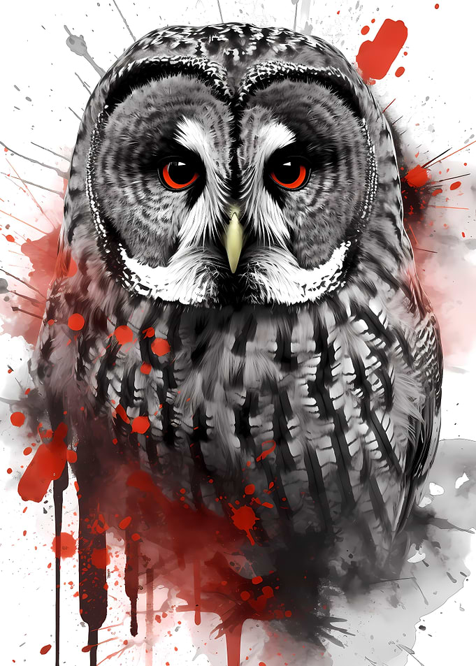 Great Gray Owl Painting