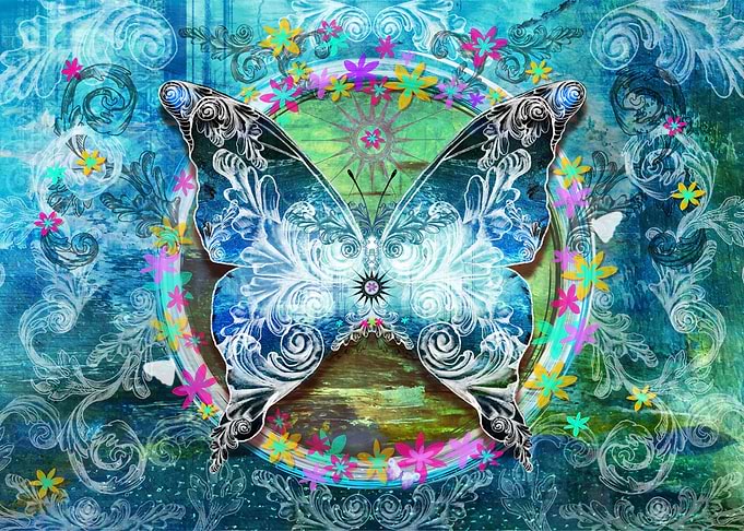 Blue Butterfly I