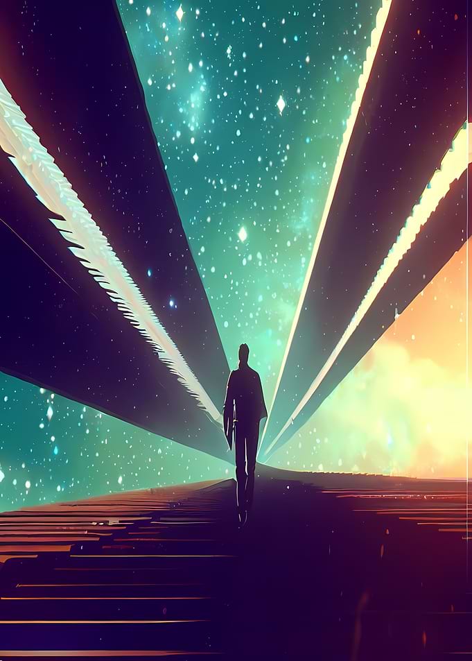 Walkway Under Sky
