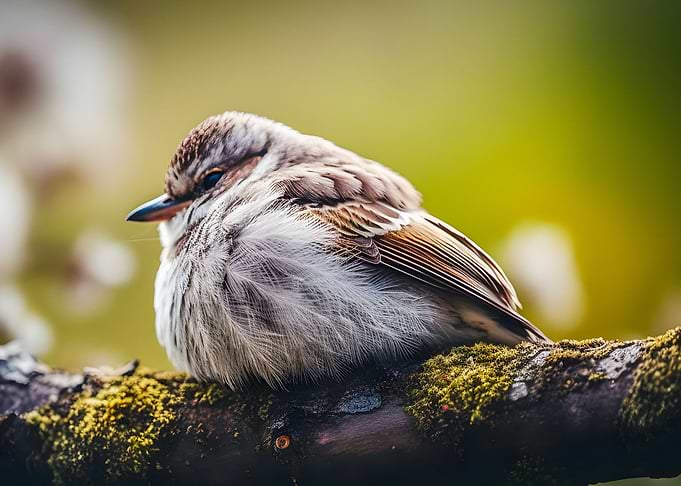 Bird chilling on a branch