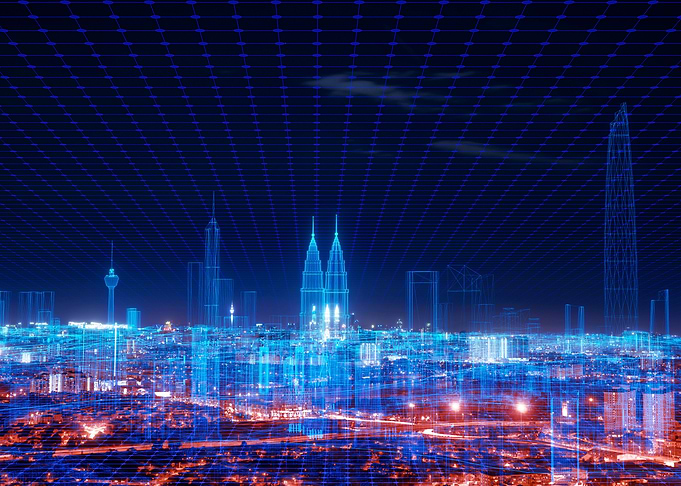 cyberpunk neon city