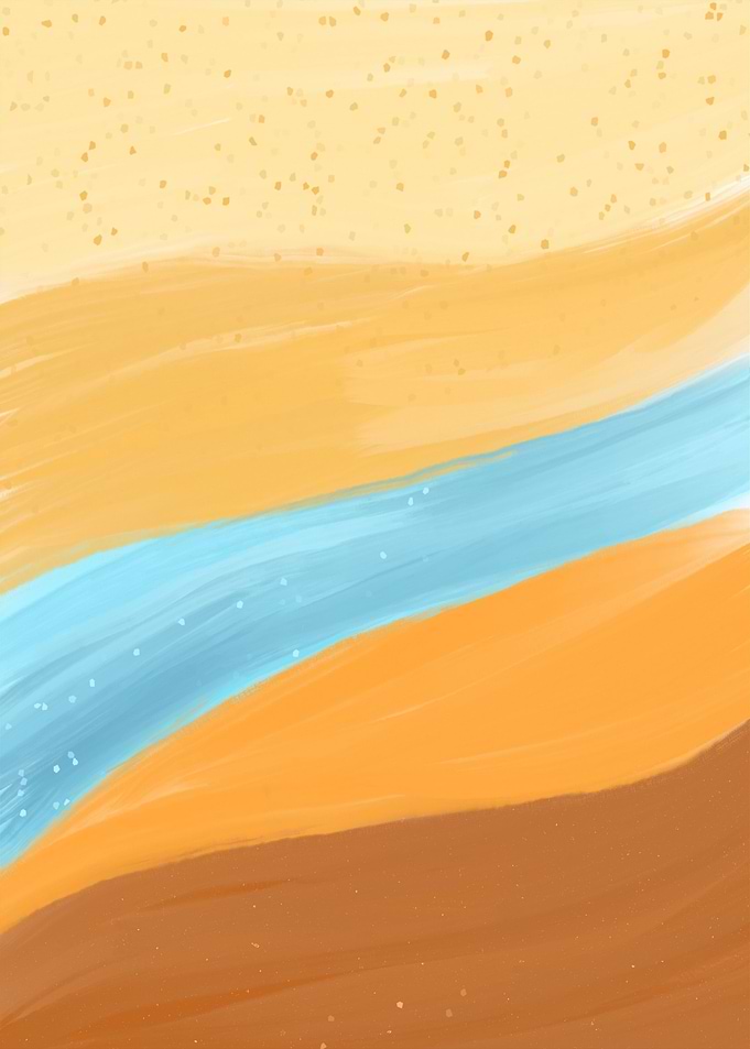 River Flow In The Desert