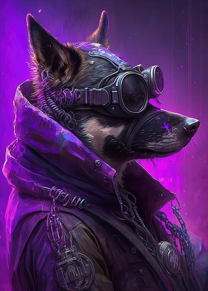 Dog Cyberpunk