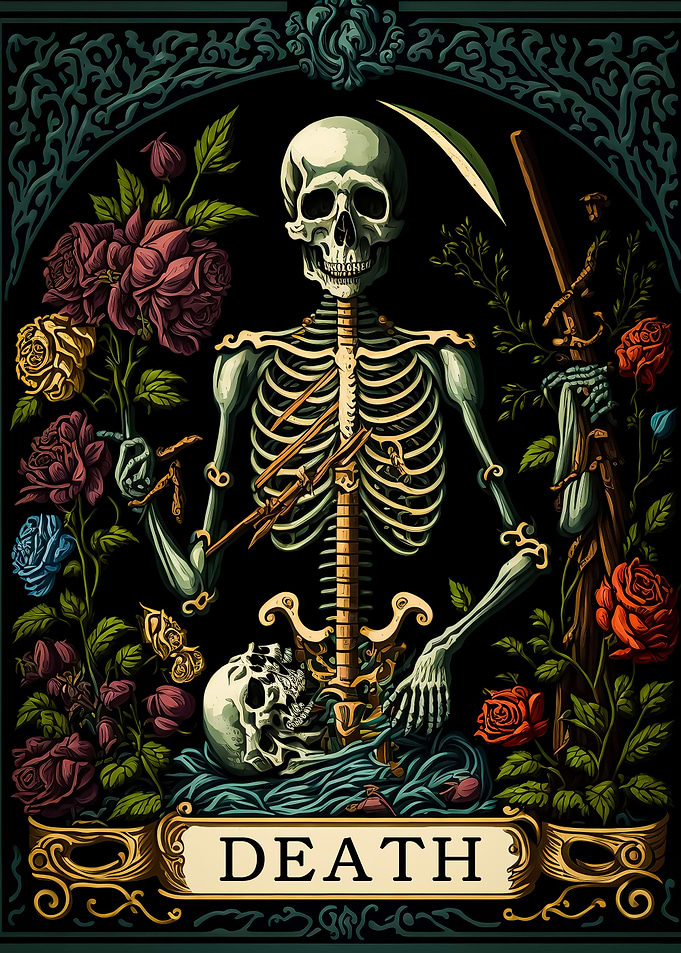 The death tarot card