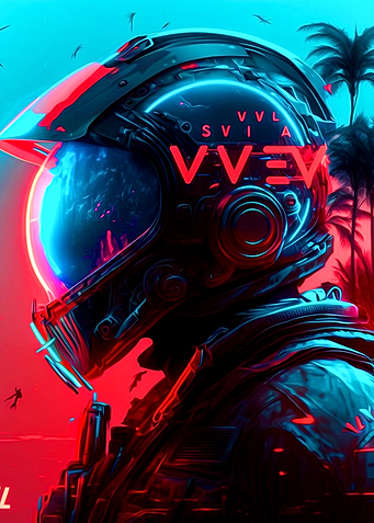 Cyberpunk Astronaut