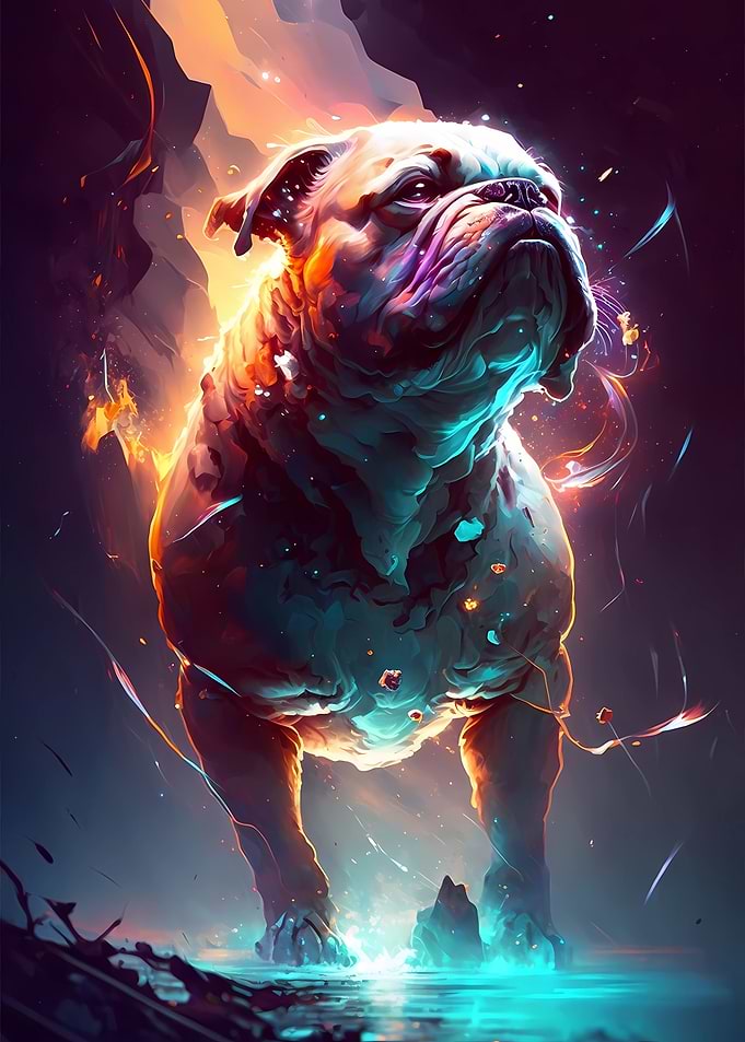 Bulldog Dog Lovely