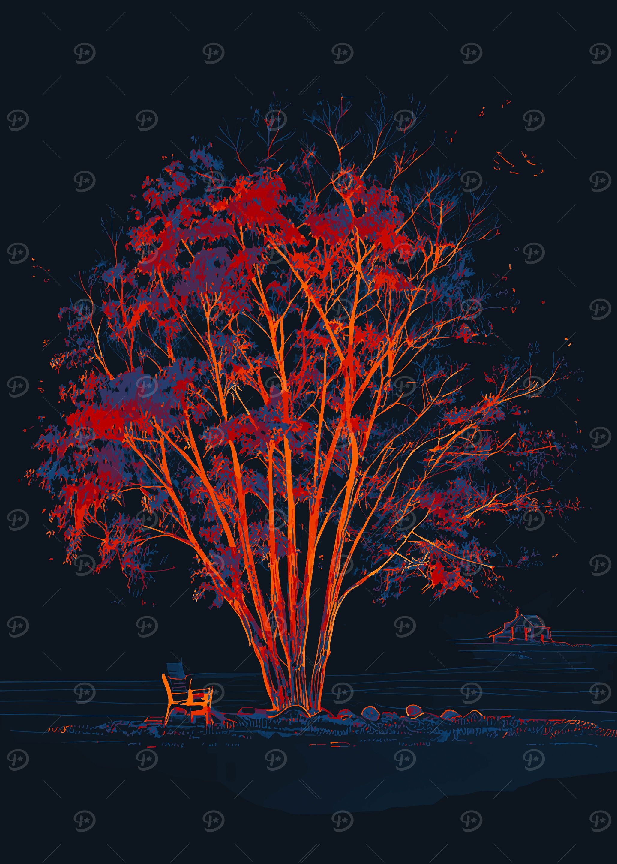 Shiny Lonely Tree