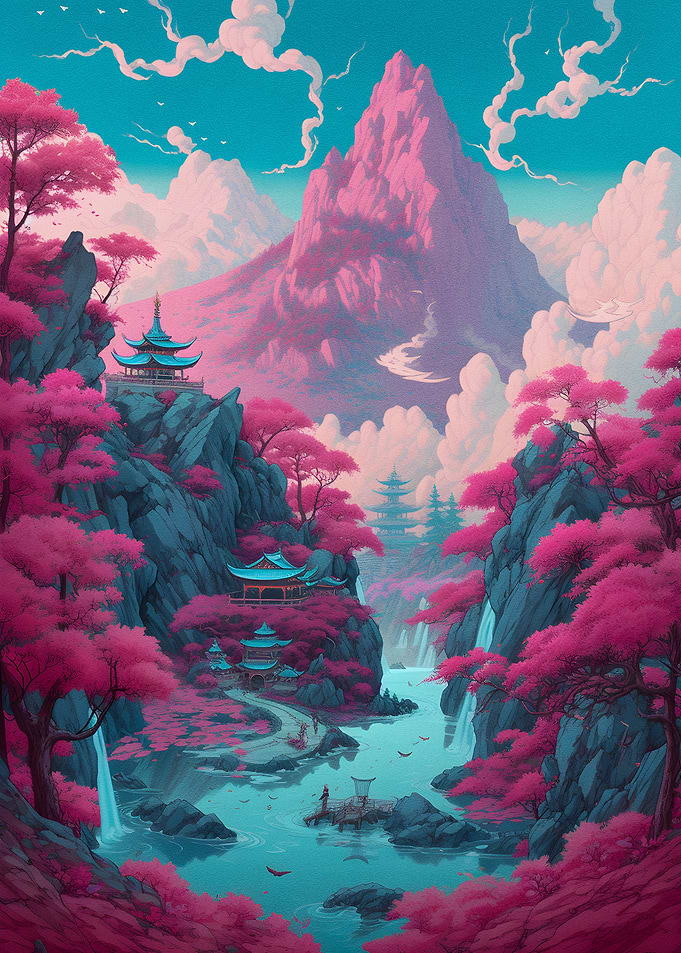 landscape in the river