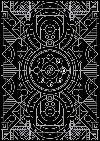 Cancer Zodiac Art Deco