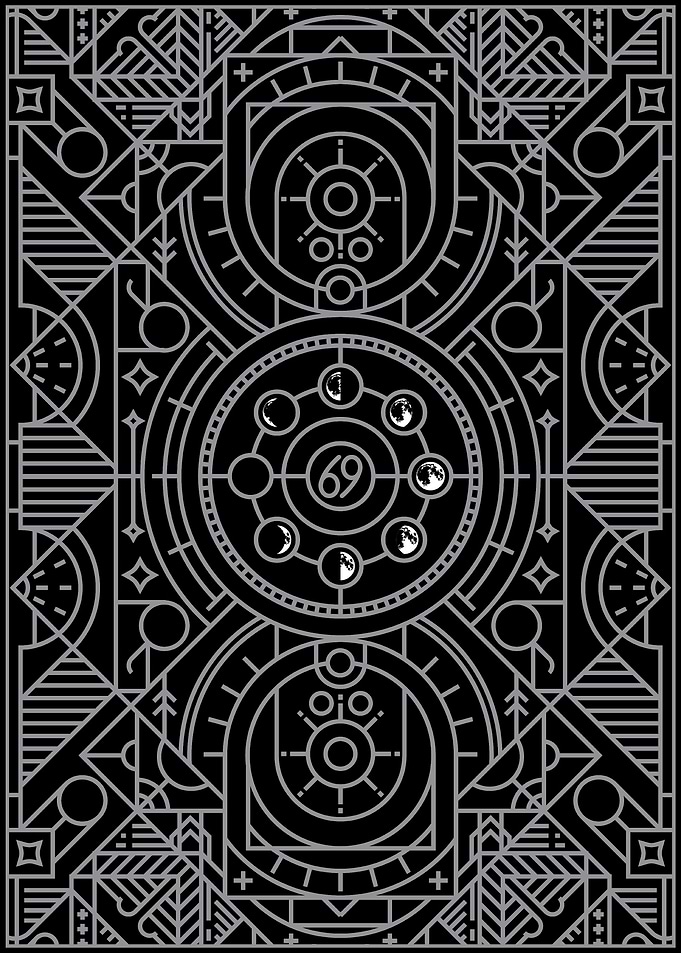 Cancer Zodiac Art Deco