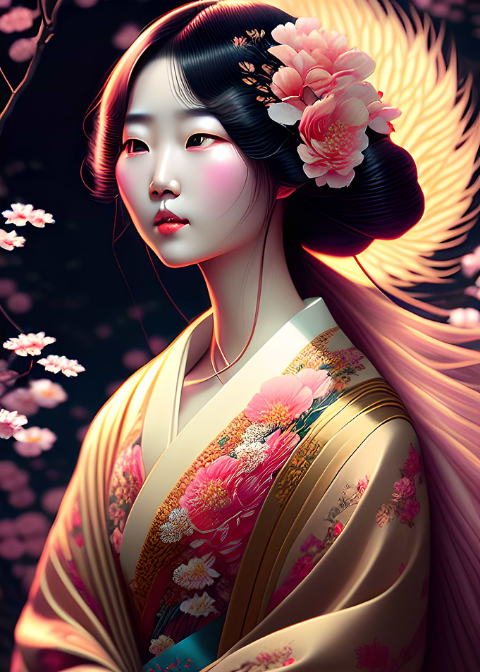 Classy Floral Maiden