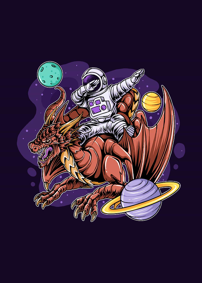 Astronaut dabbing