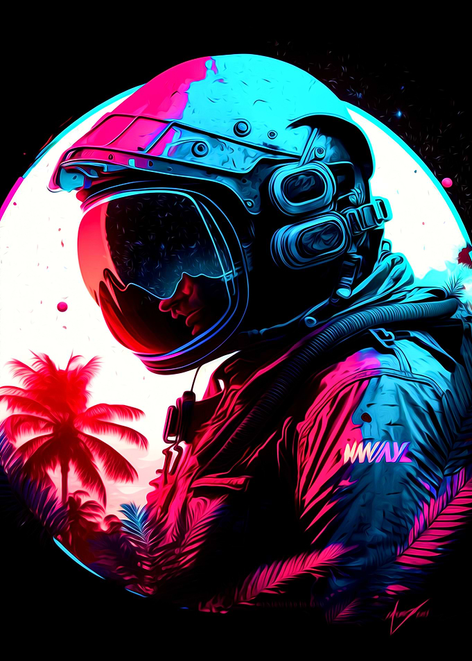 Cyberpunk Astronaut
