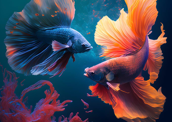 Circle Dancing Betta Fish