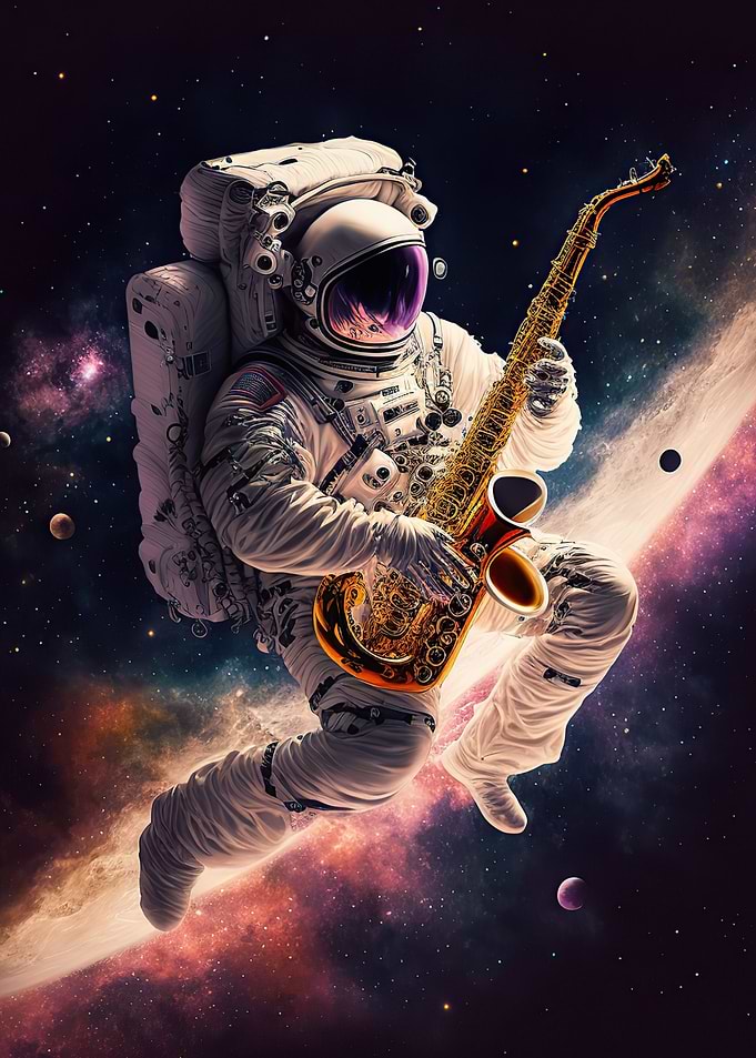 Astronaut saxophone
