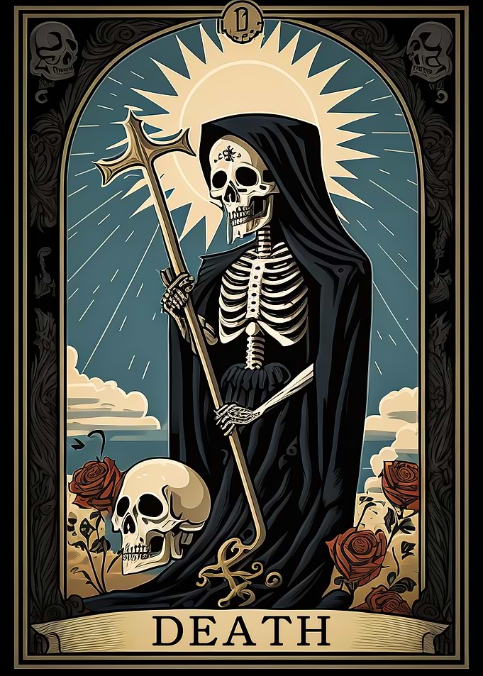 The death tarot card