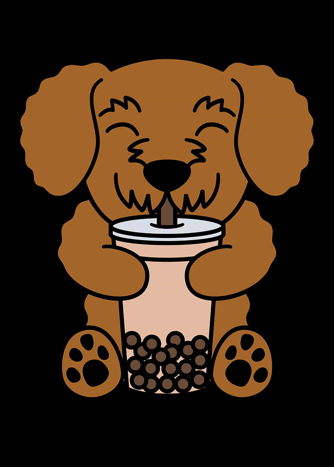 Goldendoodle Bubble Tea