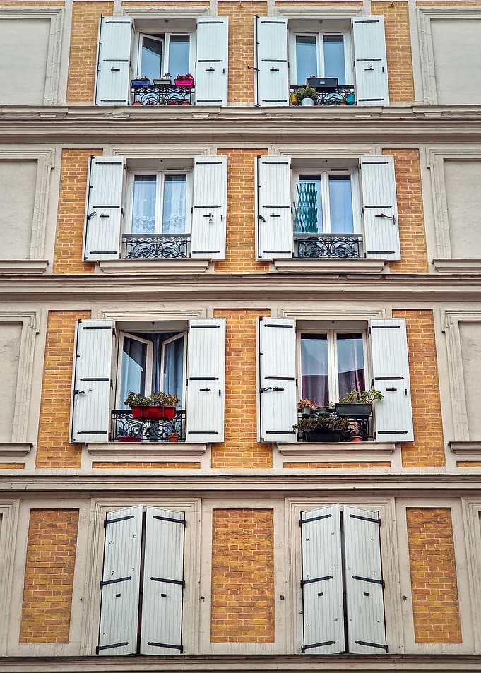 yellow building facade