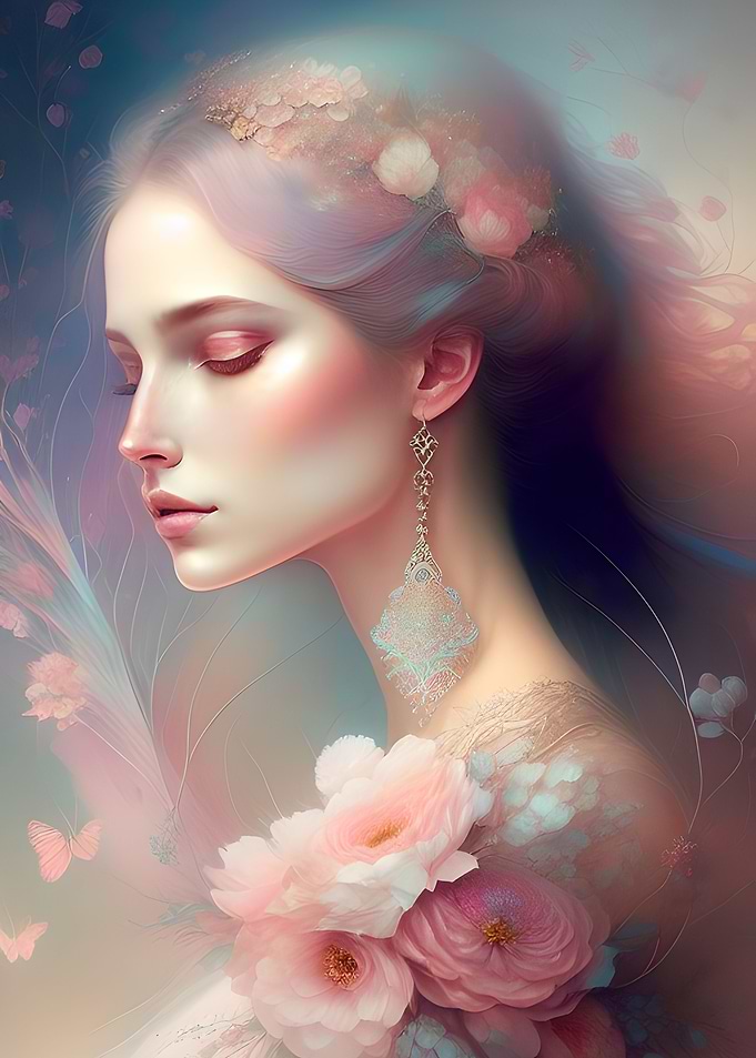 Beautiful Pink Hair Queen