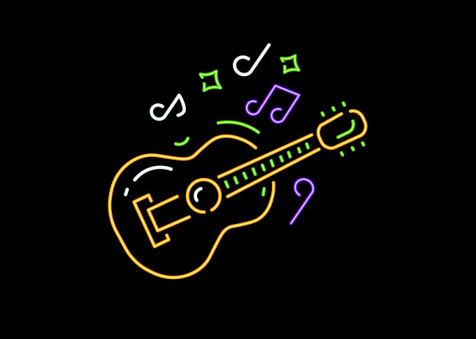 Guitar and notes