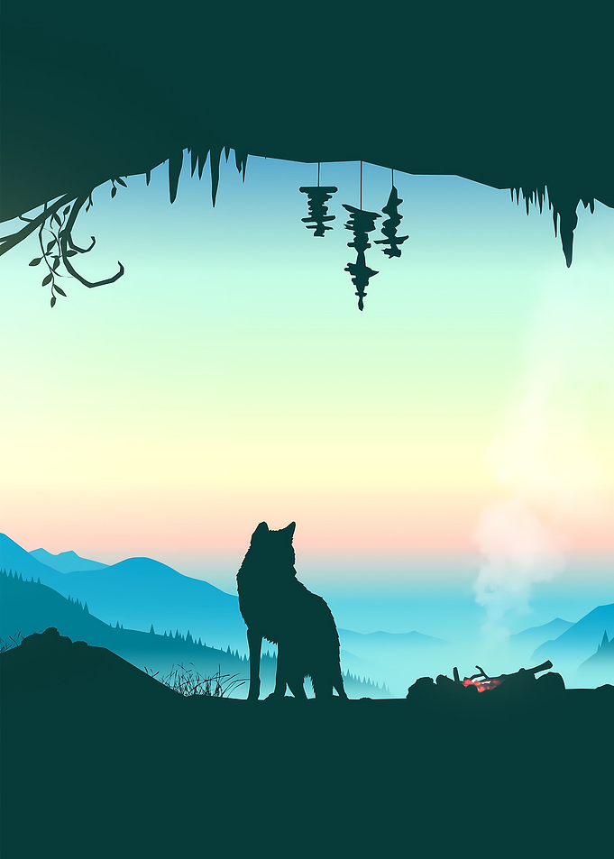 Wolf Cave Art