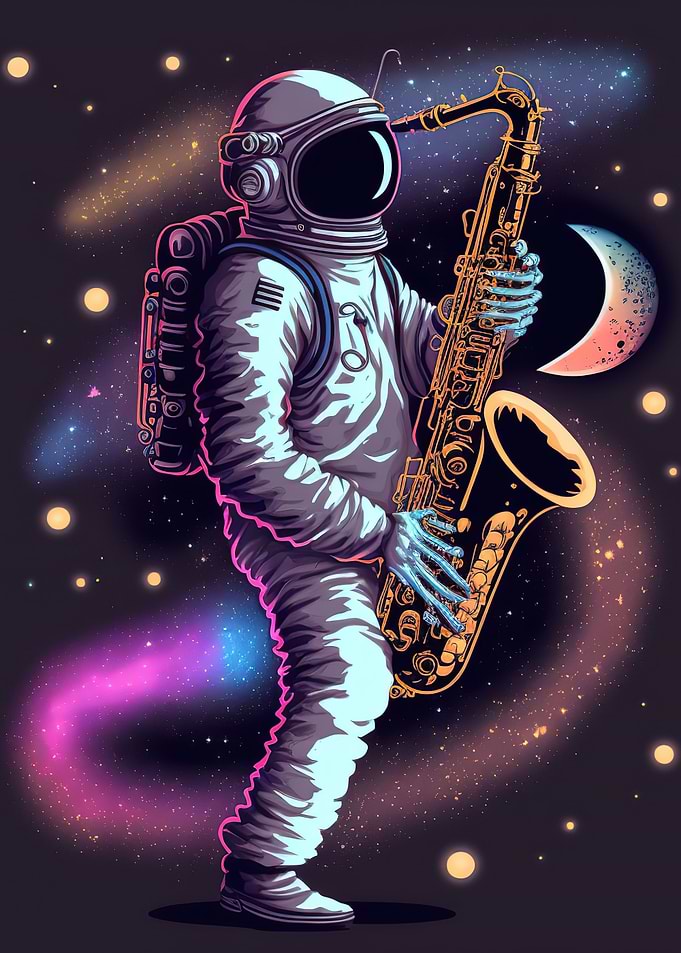 Astronaut saxophone