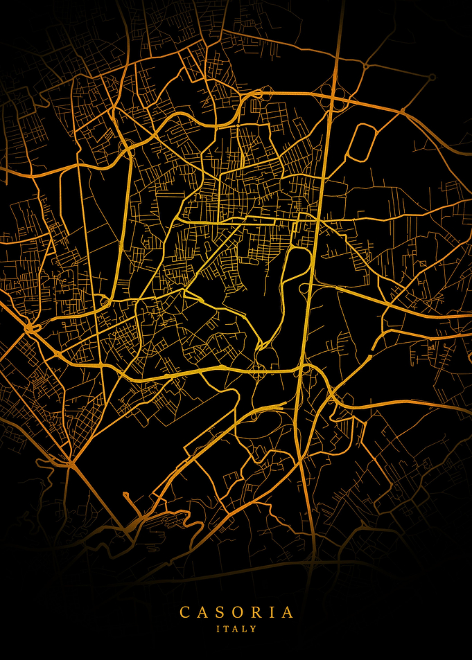 Casoria City Map Gold