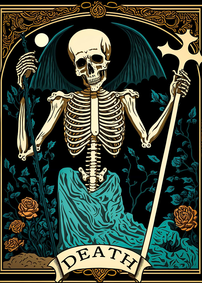 The death tarot card