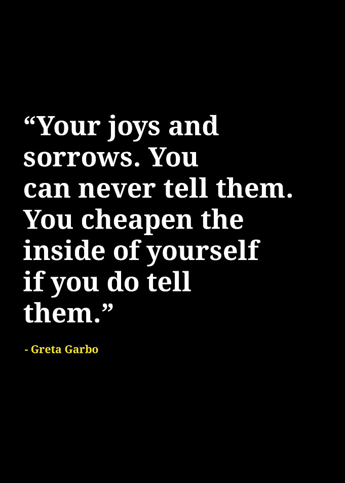 greta garbo quotes