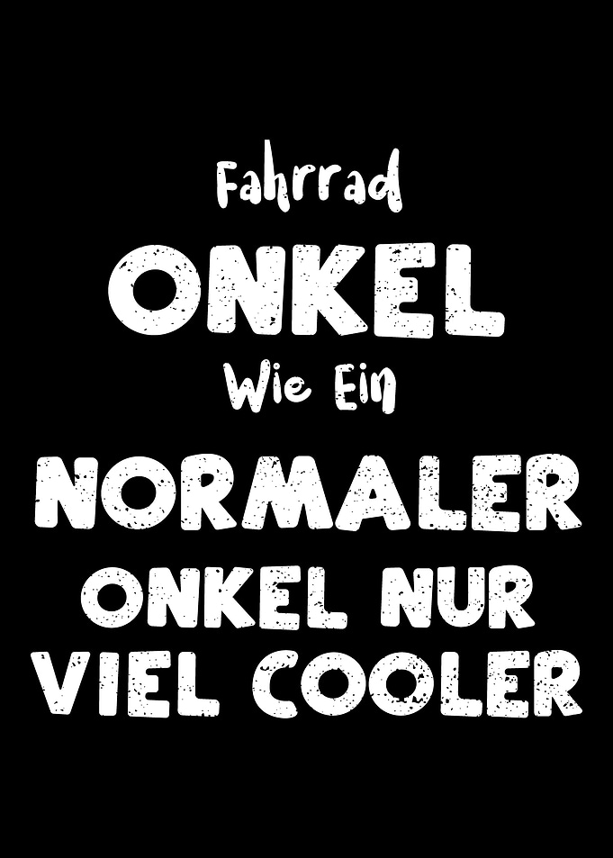 Fahrrad Onkel Wie Ein Norm