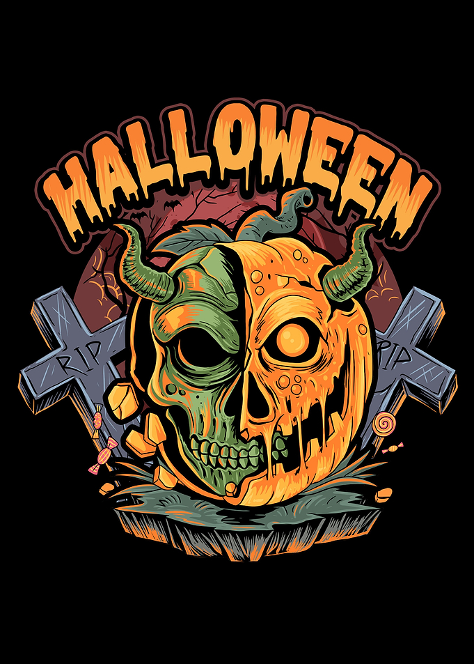 Halloween skull
