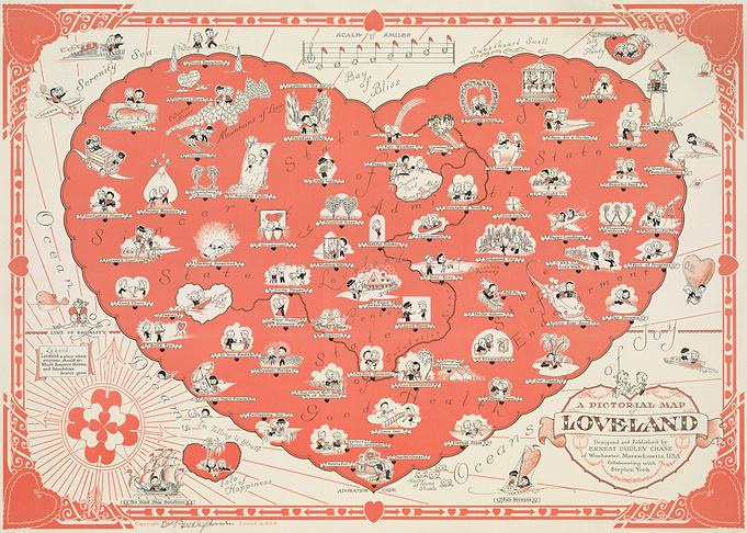 Pictorial map of loveland