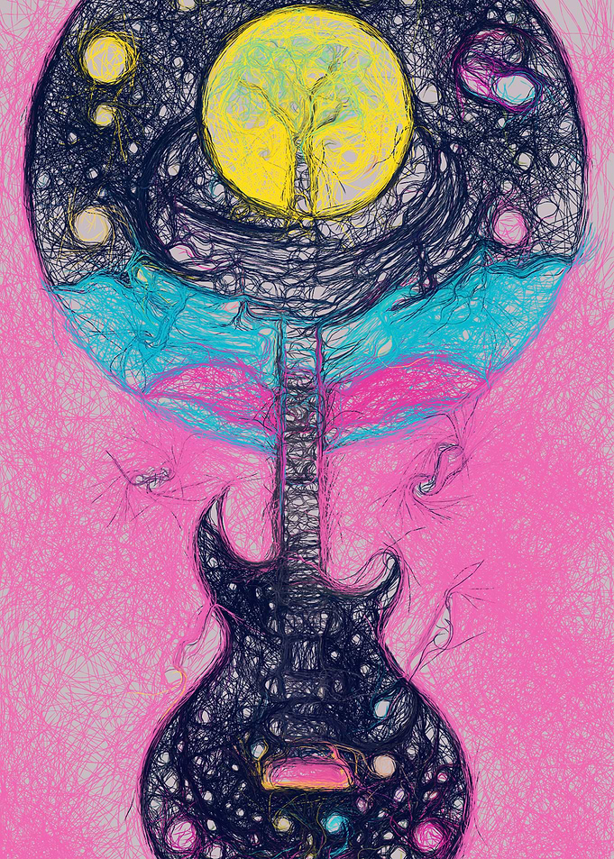 Mystical Black Guitar
