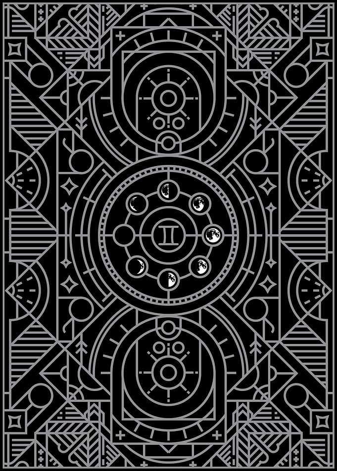 Gemini Art Deco Tarrot