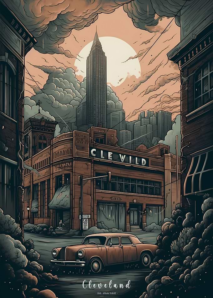 Cleveland Cityscape vista