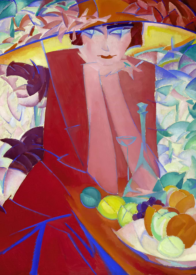 Lady with Large Hat