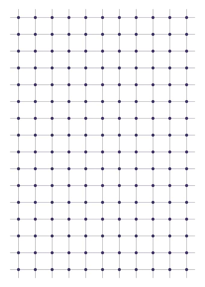 Notebook dotted grid blue