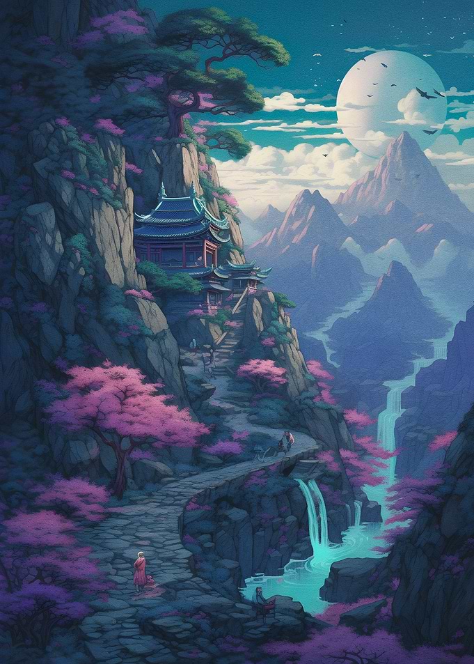 Beautiful view on the moun