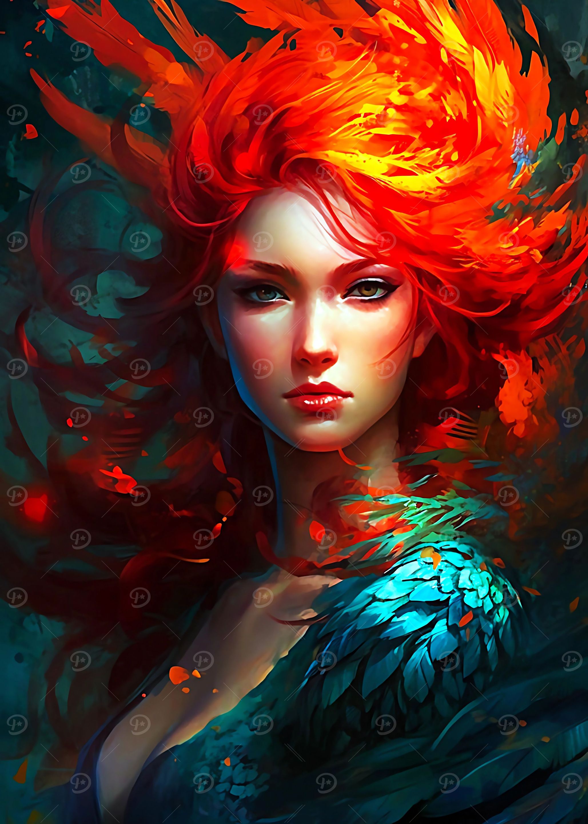 Redhead Beauty Woman Model