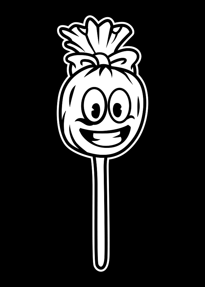 Food Character BnW 07