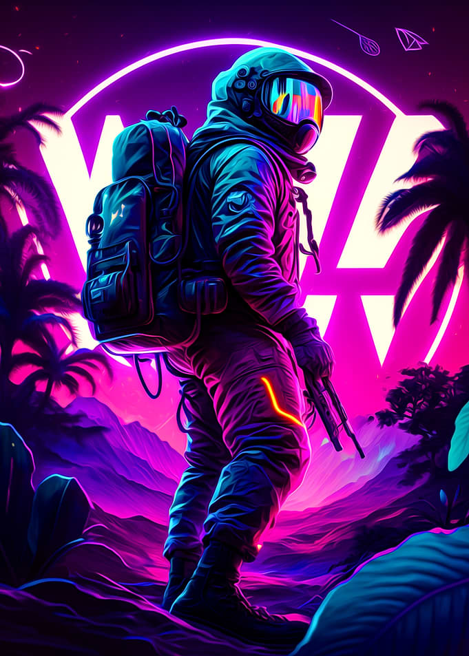 Cyberpunk Astronaut