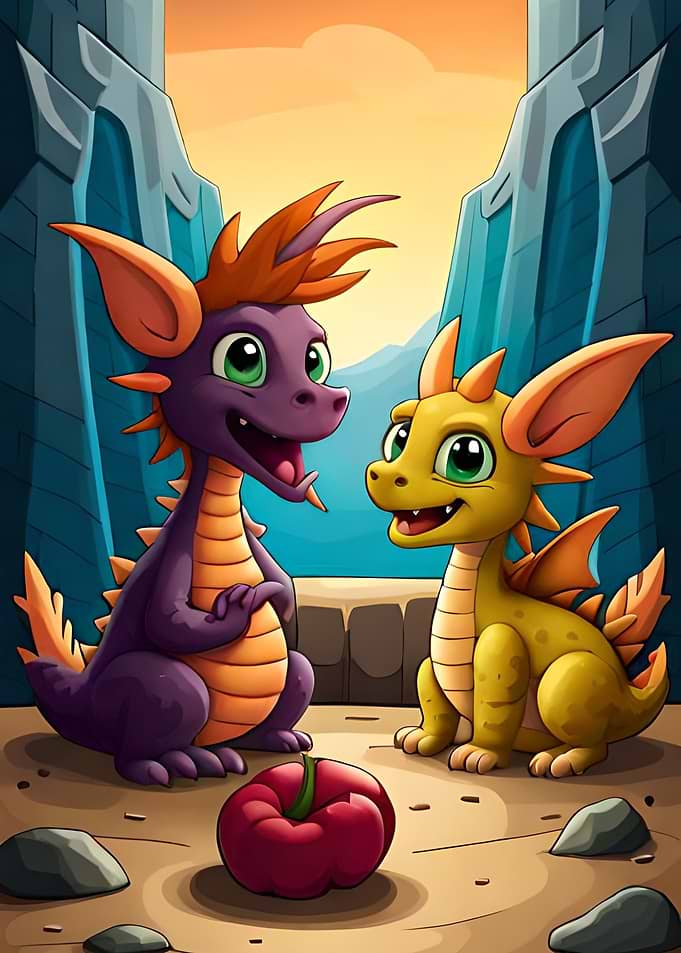 Baby Dragon 3D Cartoon