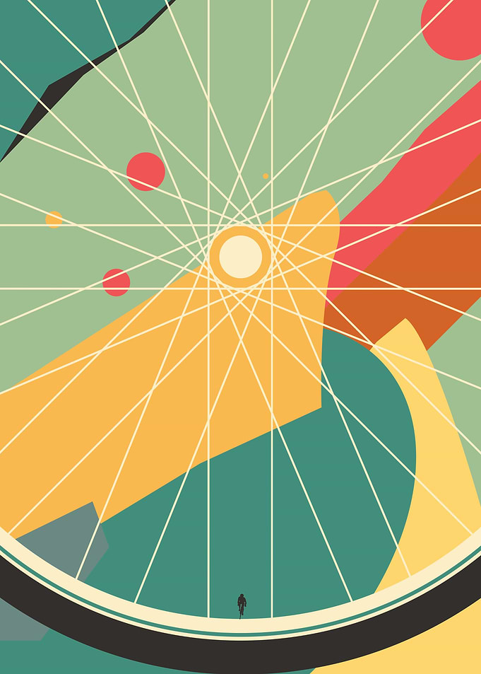 Bicycle road cyclist color