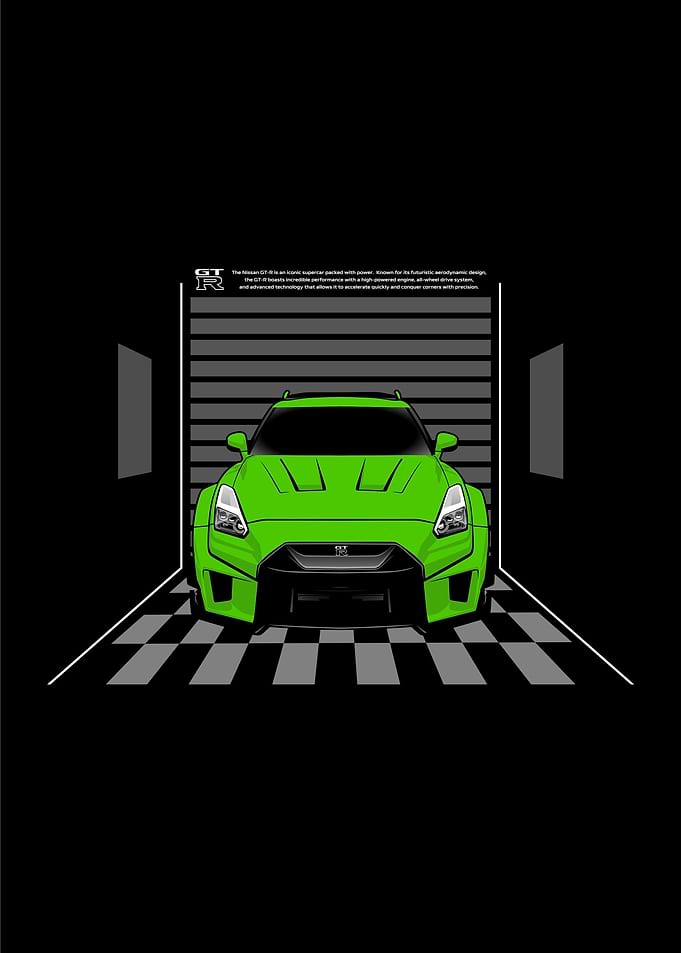 Art Car Nissan GTR Green