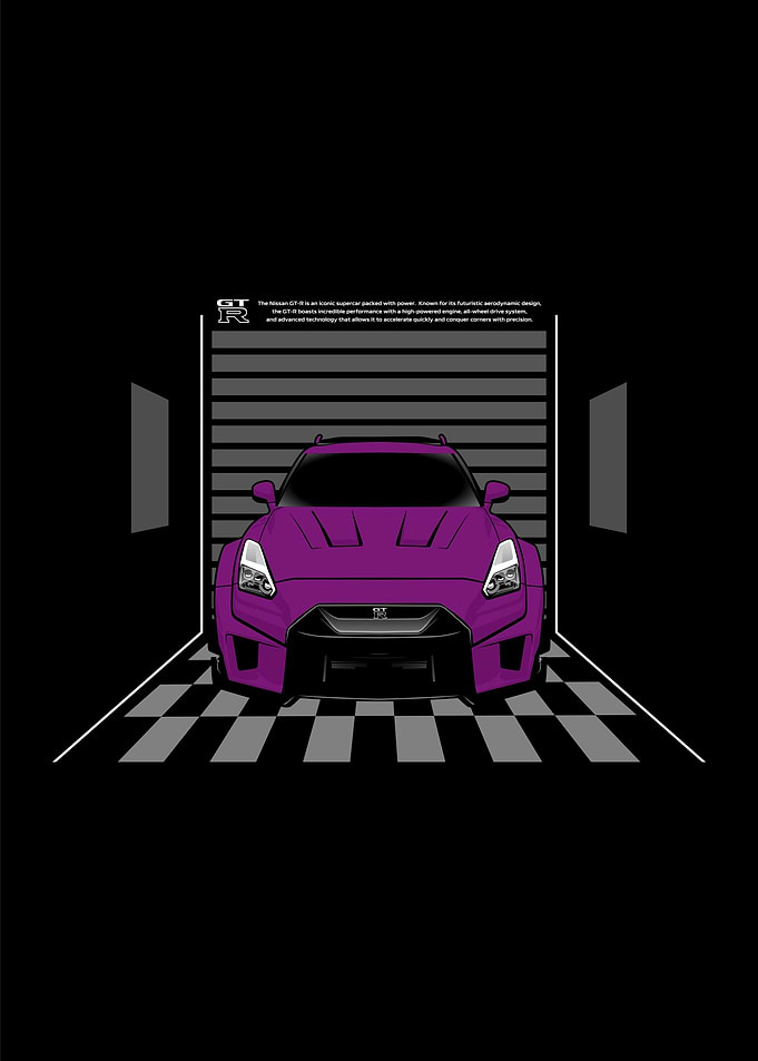 Art Car Nissan GTR Purple