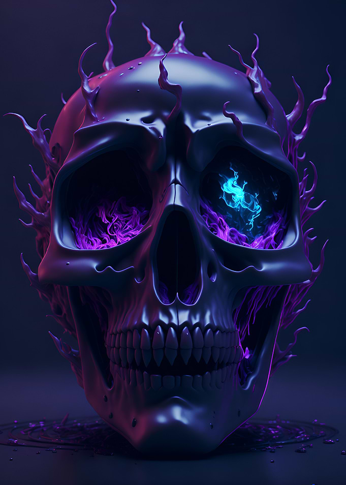 Surreal Mystic Skull