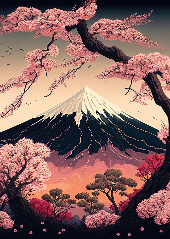 Japanese cherry blossoms